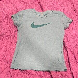 Nike Sky Blue Tee with Iconic Swoosh